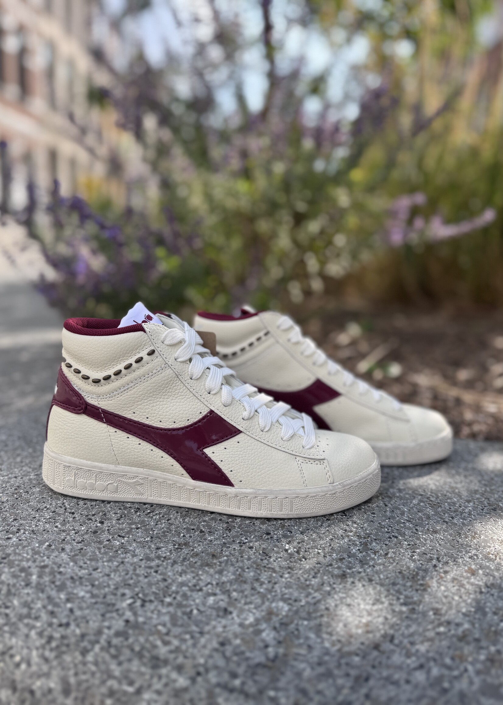 Diadora Game L high waxed studs pomegranate