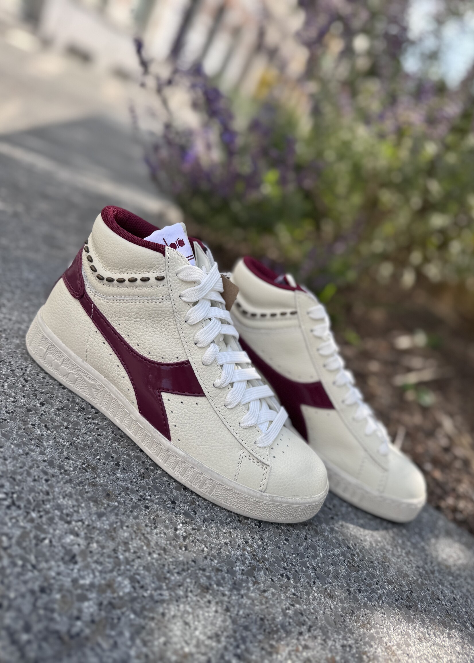 Diadora Game L high waxed studs pomegranate