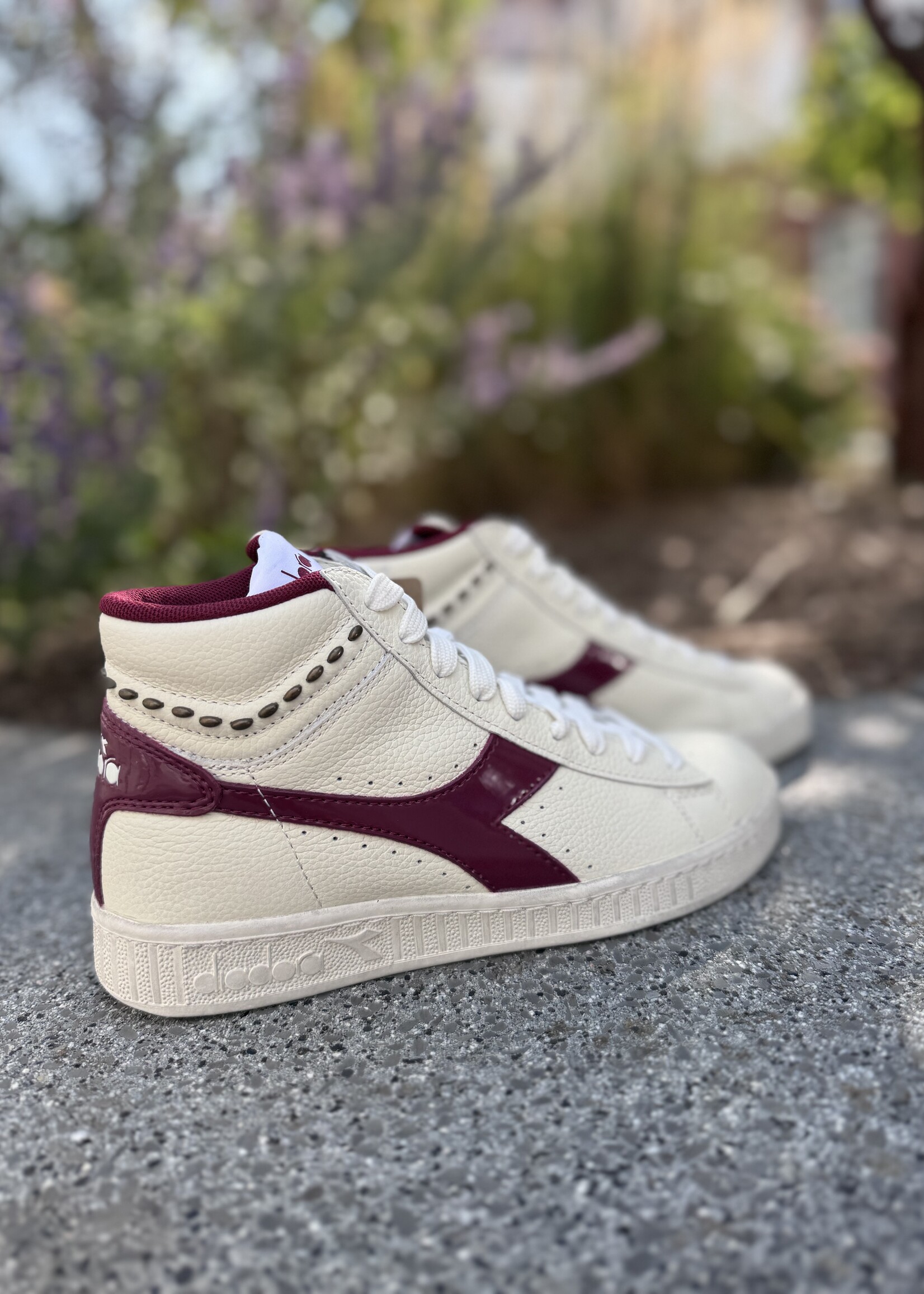Diadora Game L high waxed studs pomegranate