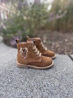 Bana & Co 25232130 enkellaarsje velour cognac