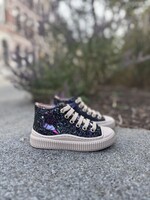 Bana & Co 25232090 hoge sneaker glitter multi space