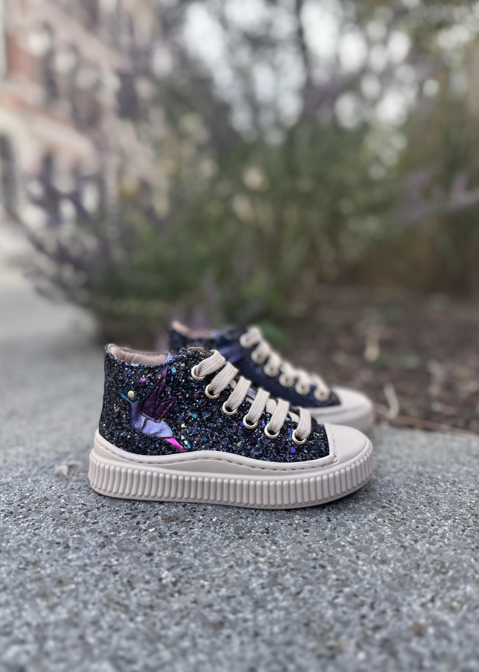 Bana & Co 25232090 hoge sneaker glitter multi space