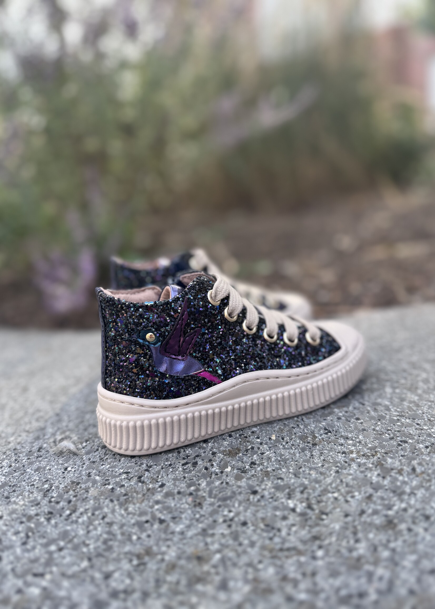 Bana & Co 25232090 hoge sneaker glitter multi space