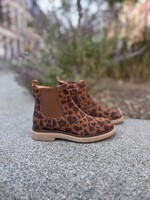 Romagnoli enkellaarsje leopard glitter cuoio