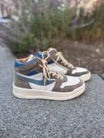 Romagnoli hoge sneaker wit grijs blauw