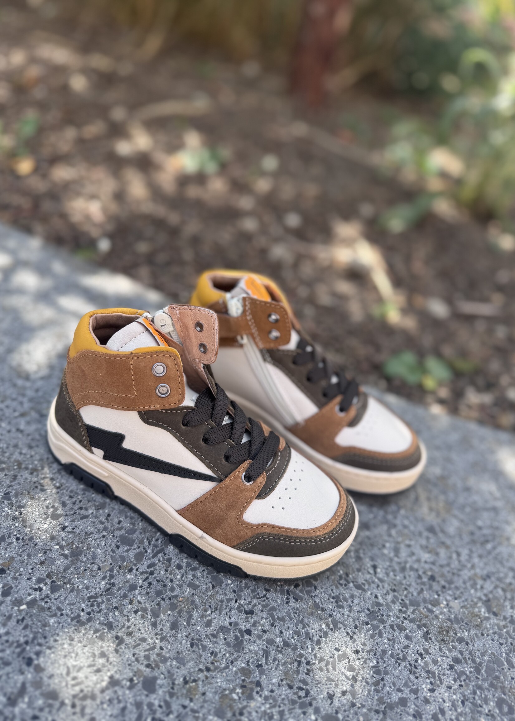 6430 mid sneaker olive brown