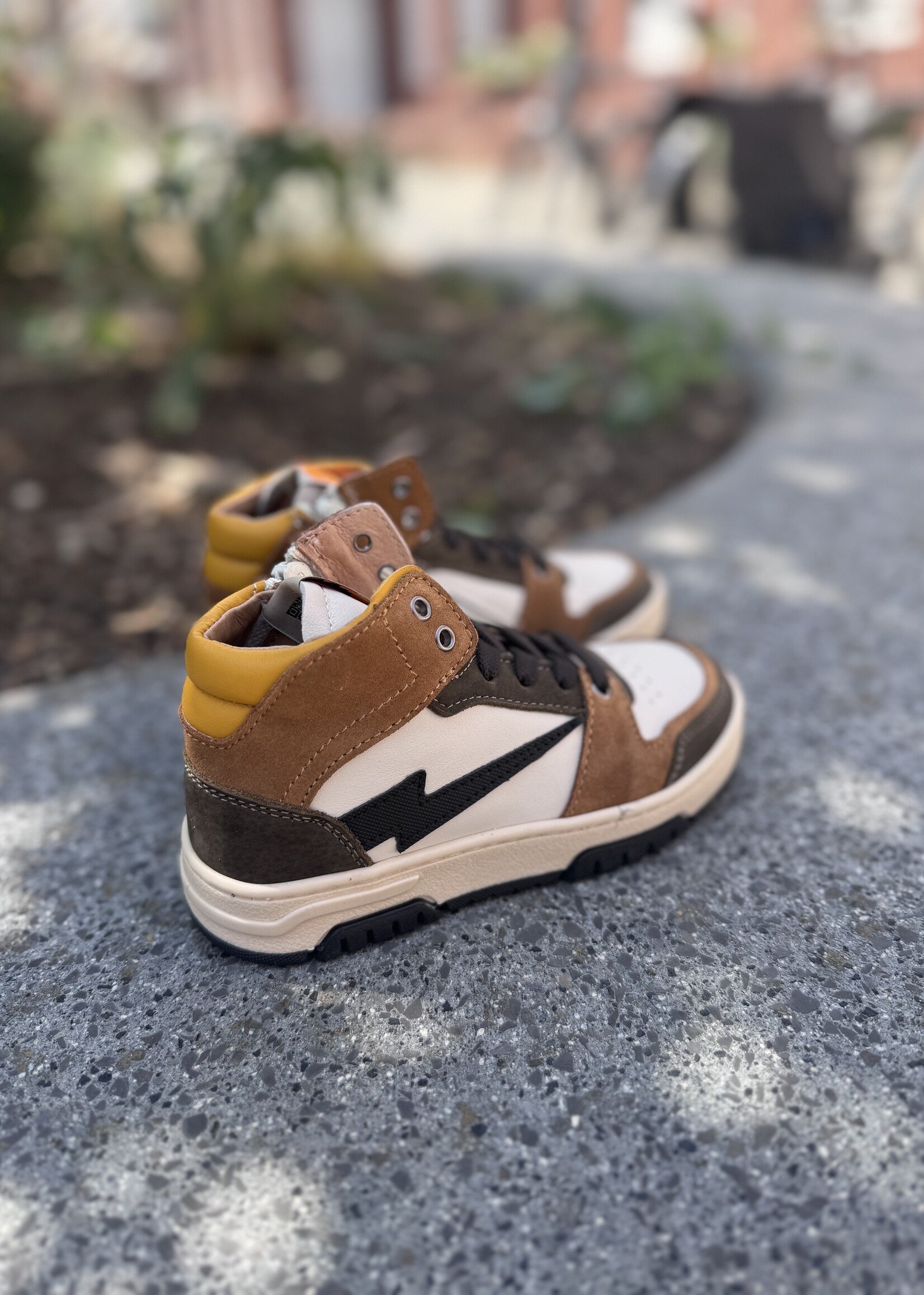 6430 mid sneaker olive brown