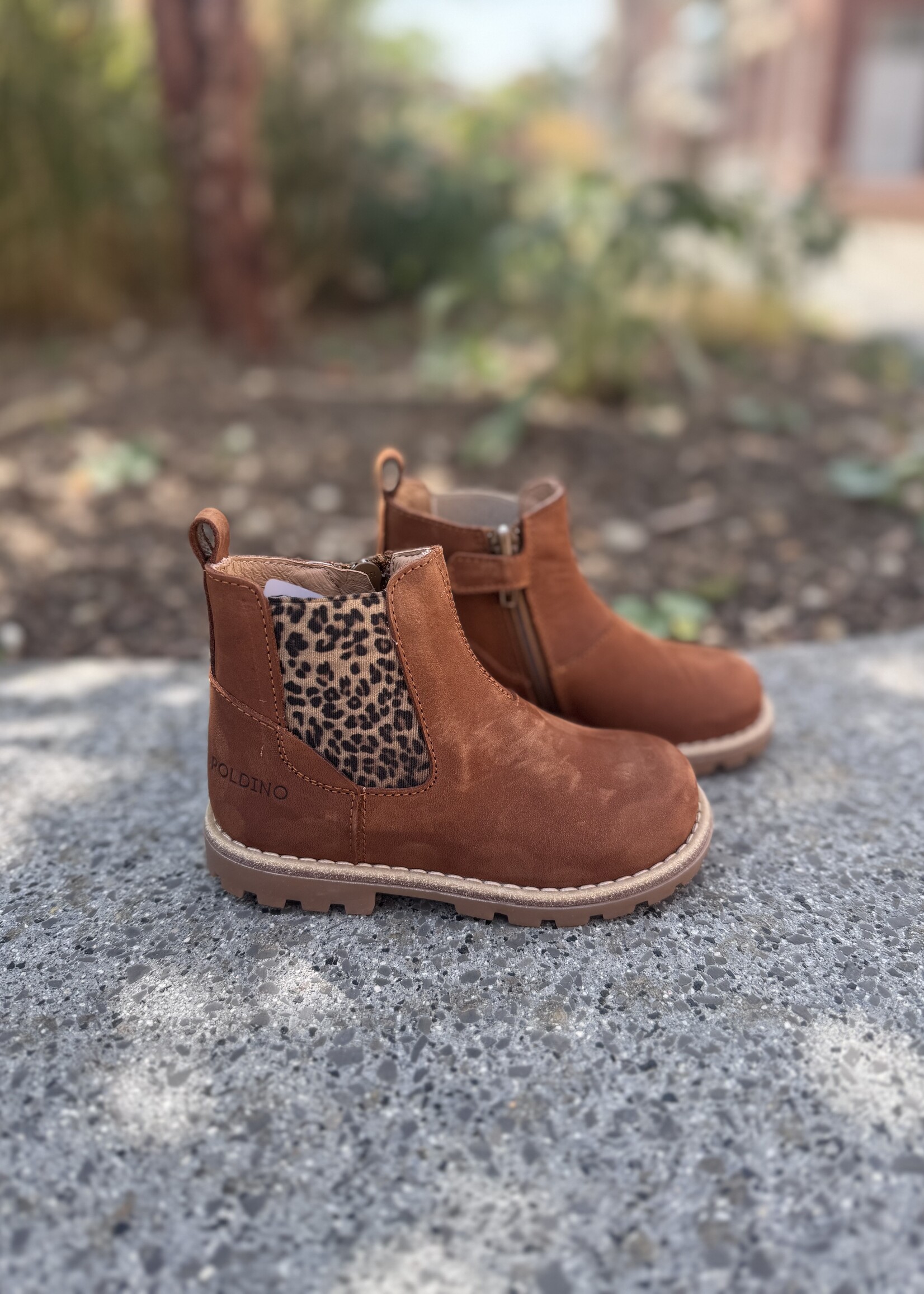 6402 enkellaarsje caramello leopard