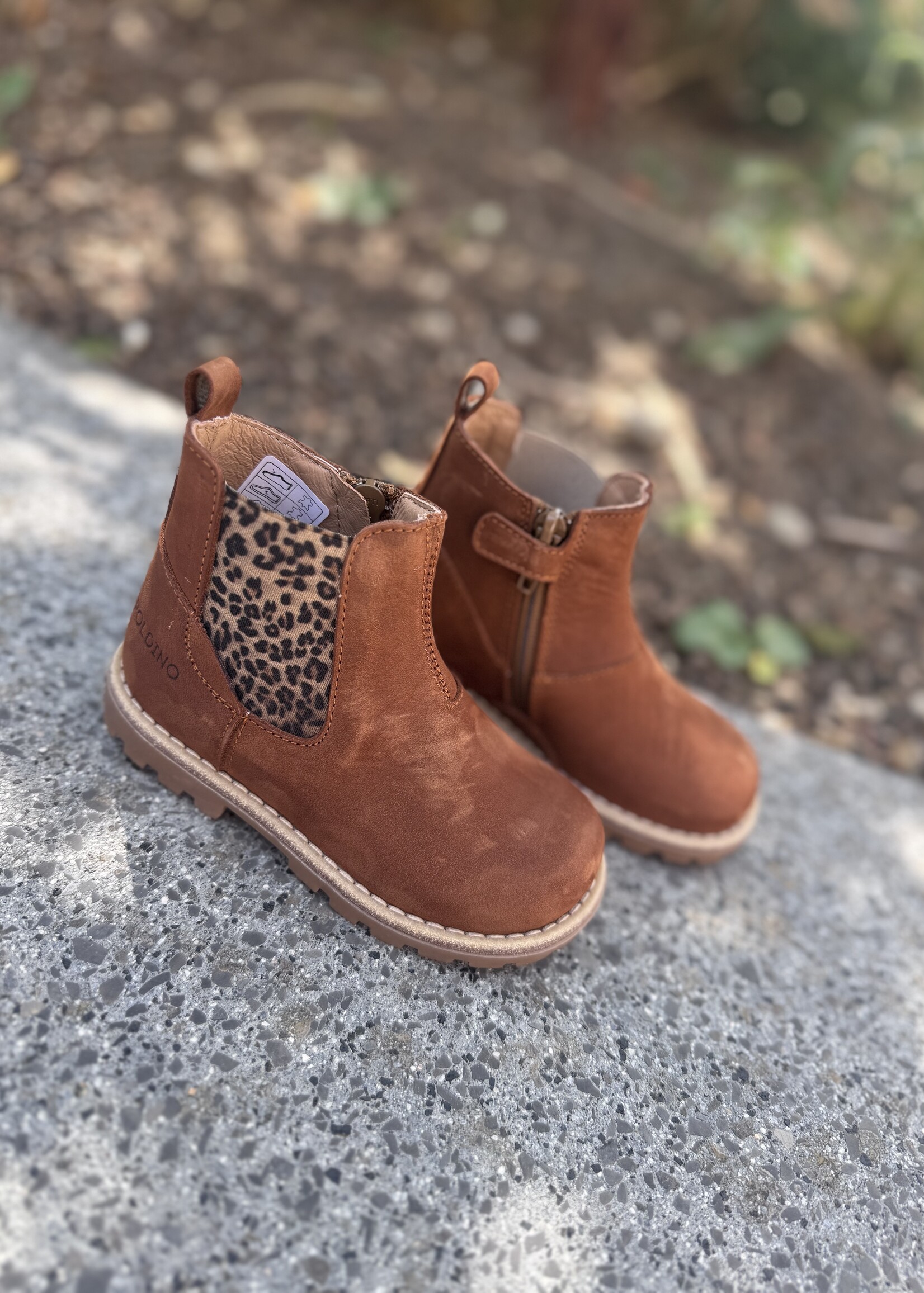 6402 enkellaarsje caramello leopard