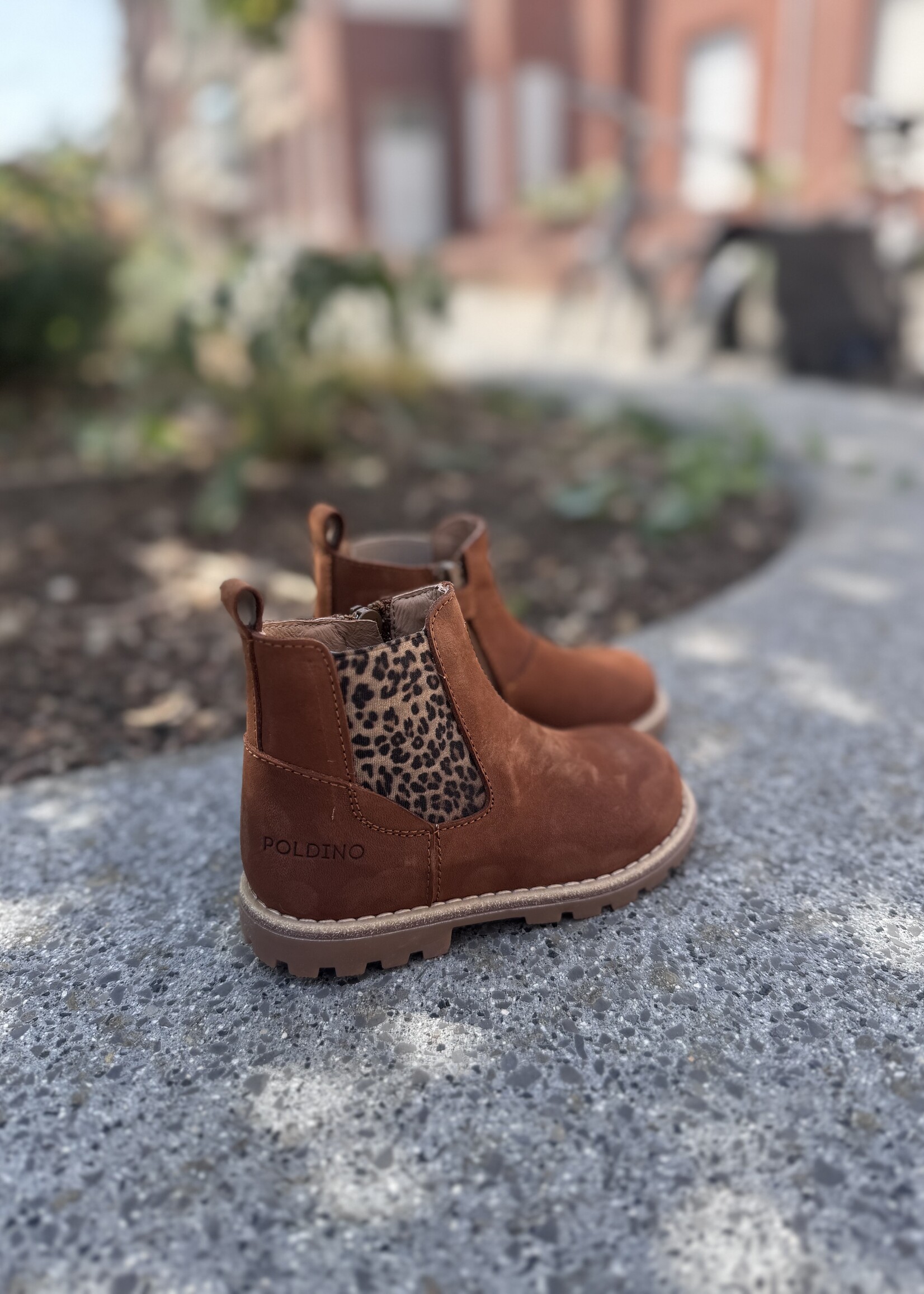 6402 enkellaarsje caramello leopard