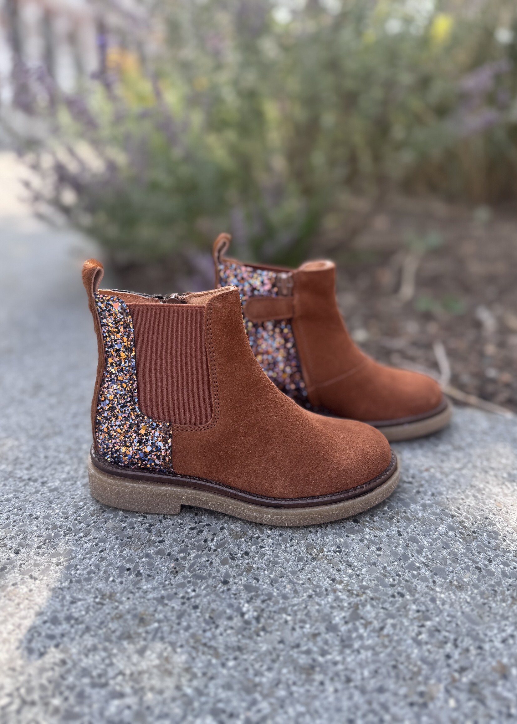 Romagnoli 7404 enkellaarsje cuoio glitter