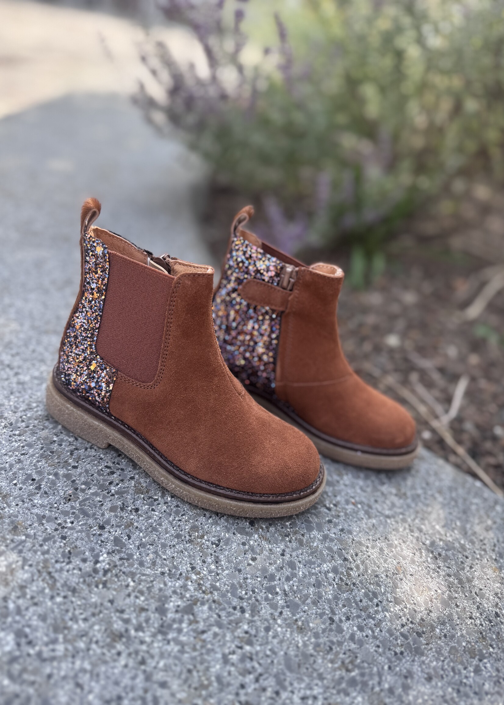 Romagnoli 7404 enkellaarsje cuoio glitter