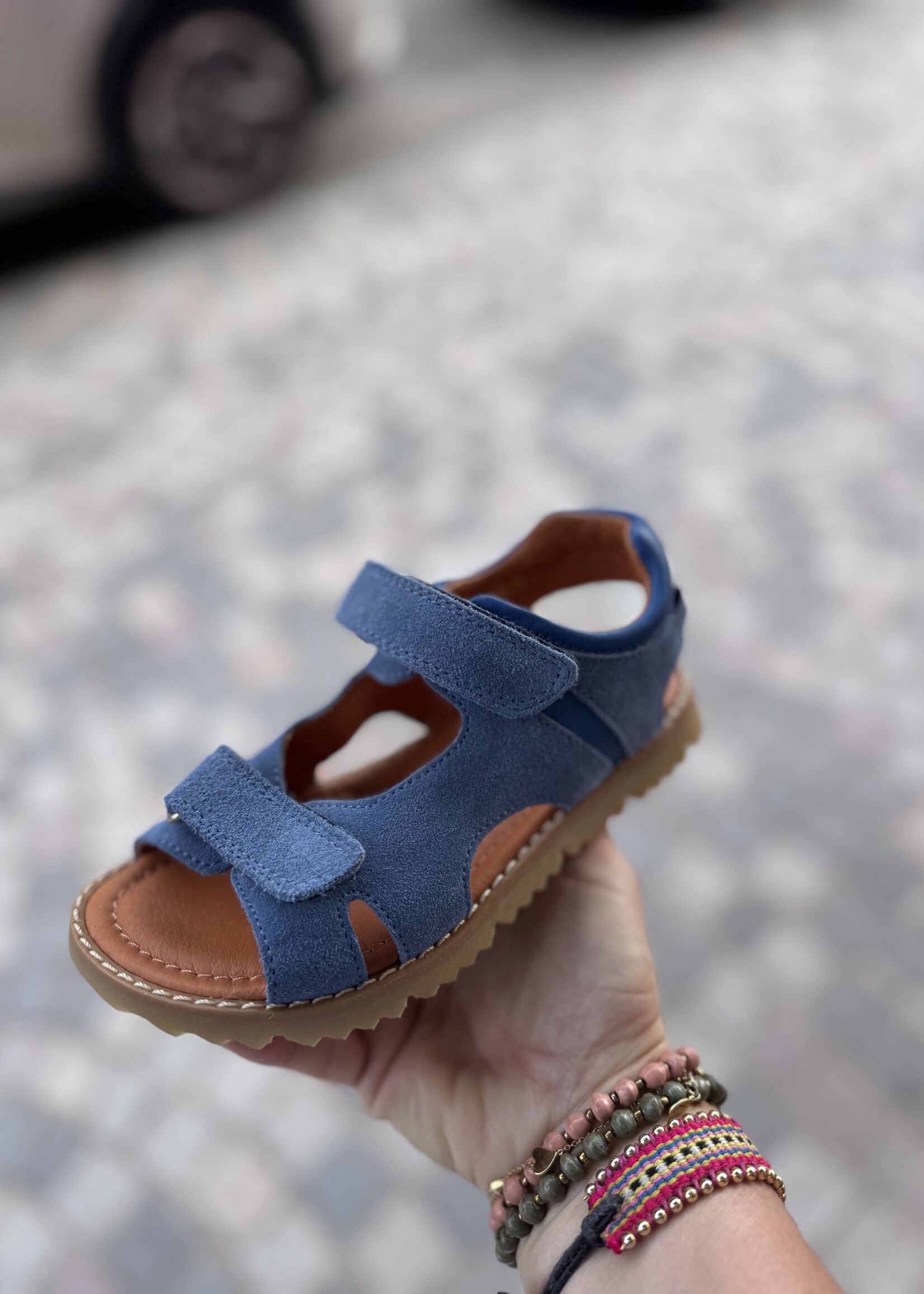 Romagnoli 4588 sandaal velour jeans