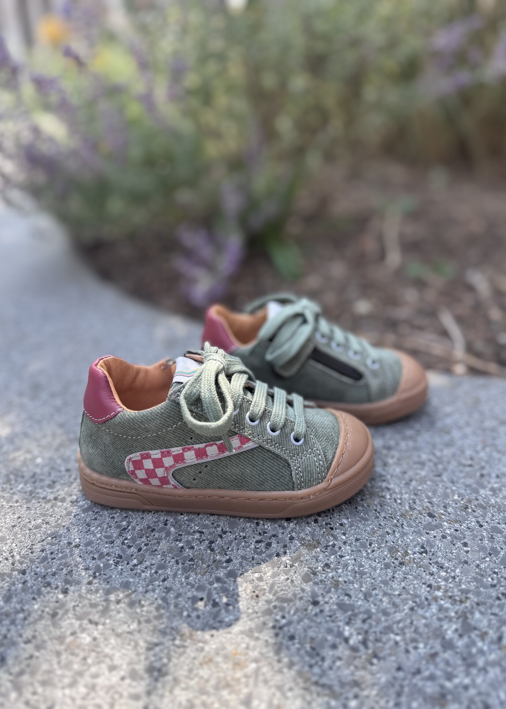 Romagnoli 7179 sneaker groen bordeaux