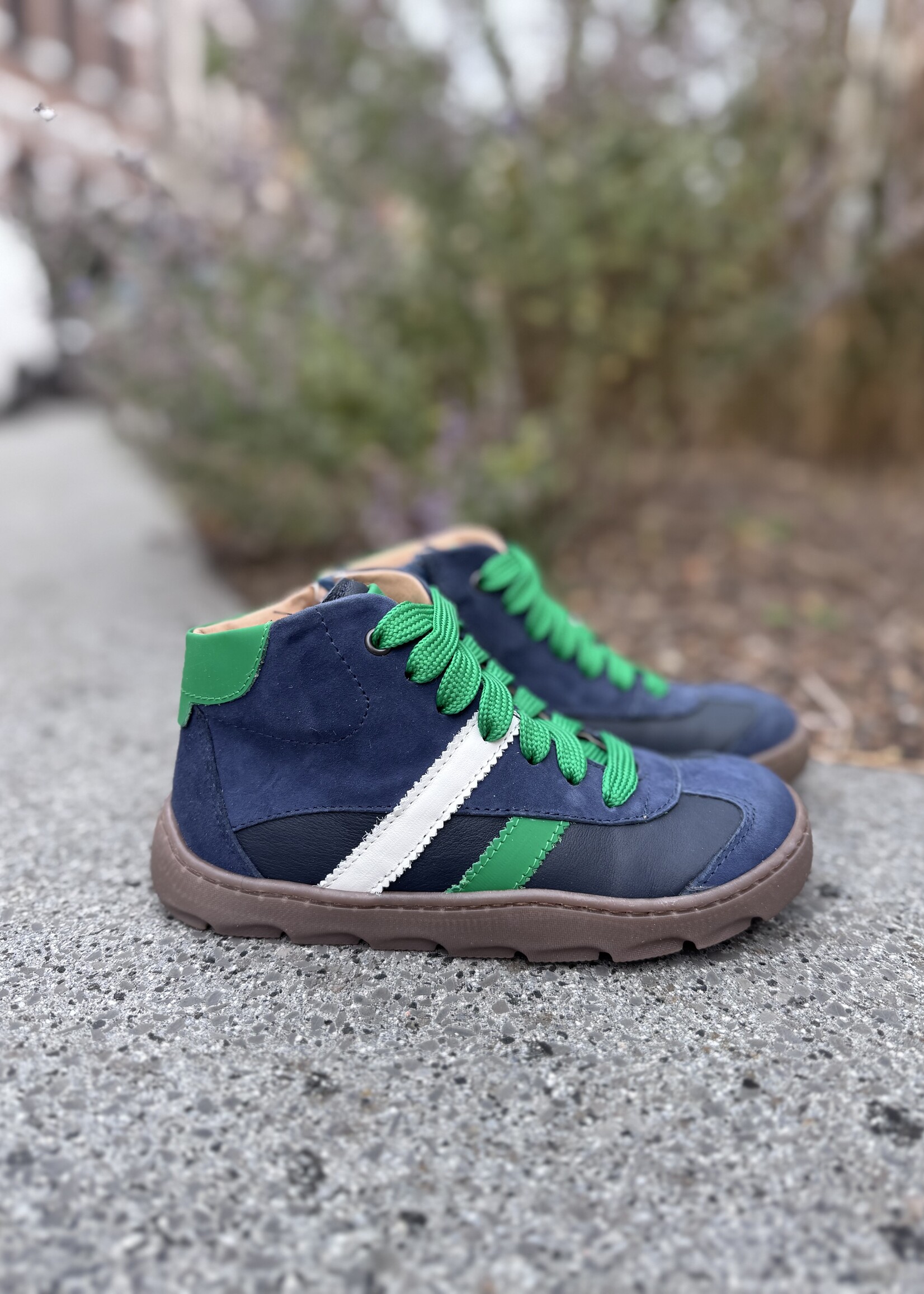 Dianetti 1672 hoge sneaker velour blauw