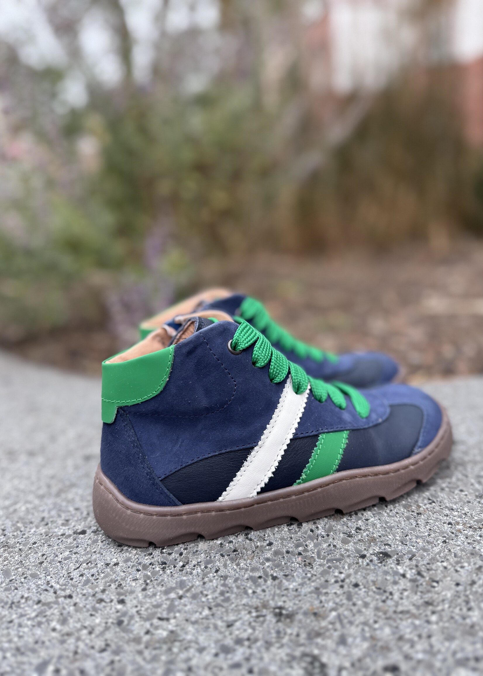 Dianetti 1672 hoge sneaker velour blauw