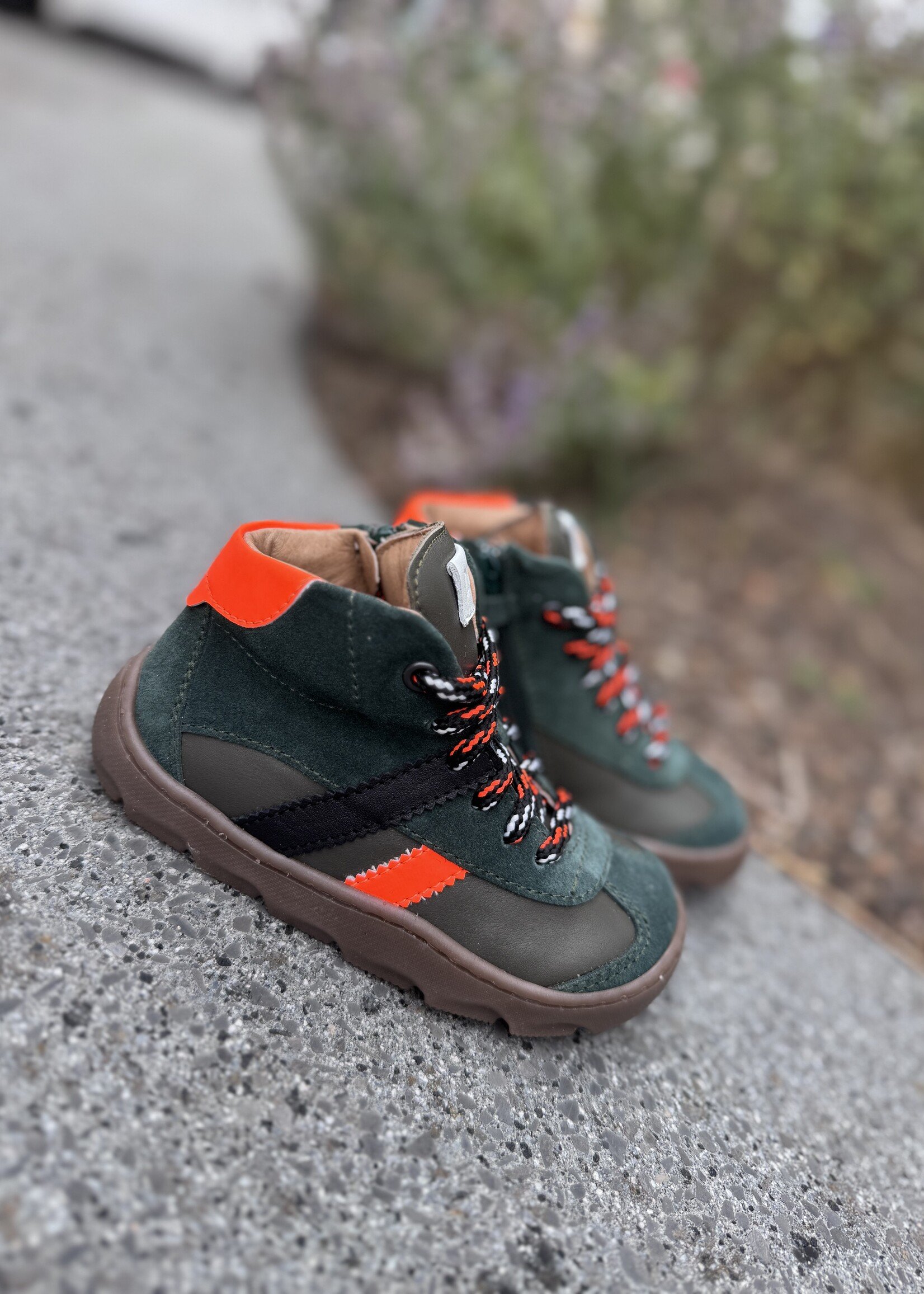 Dianetti 1672 hoge sneaker groen oranje