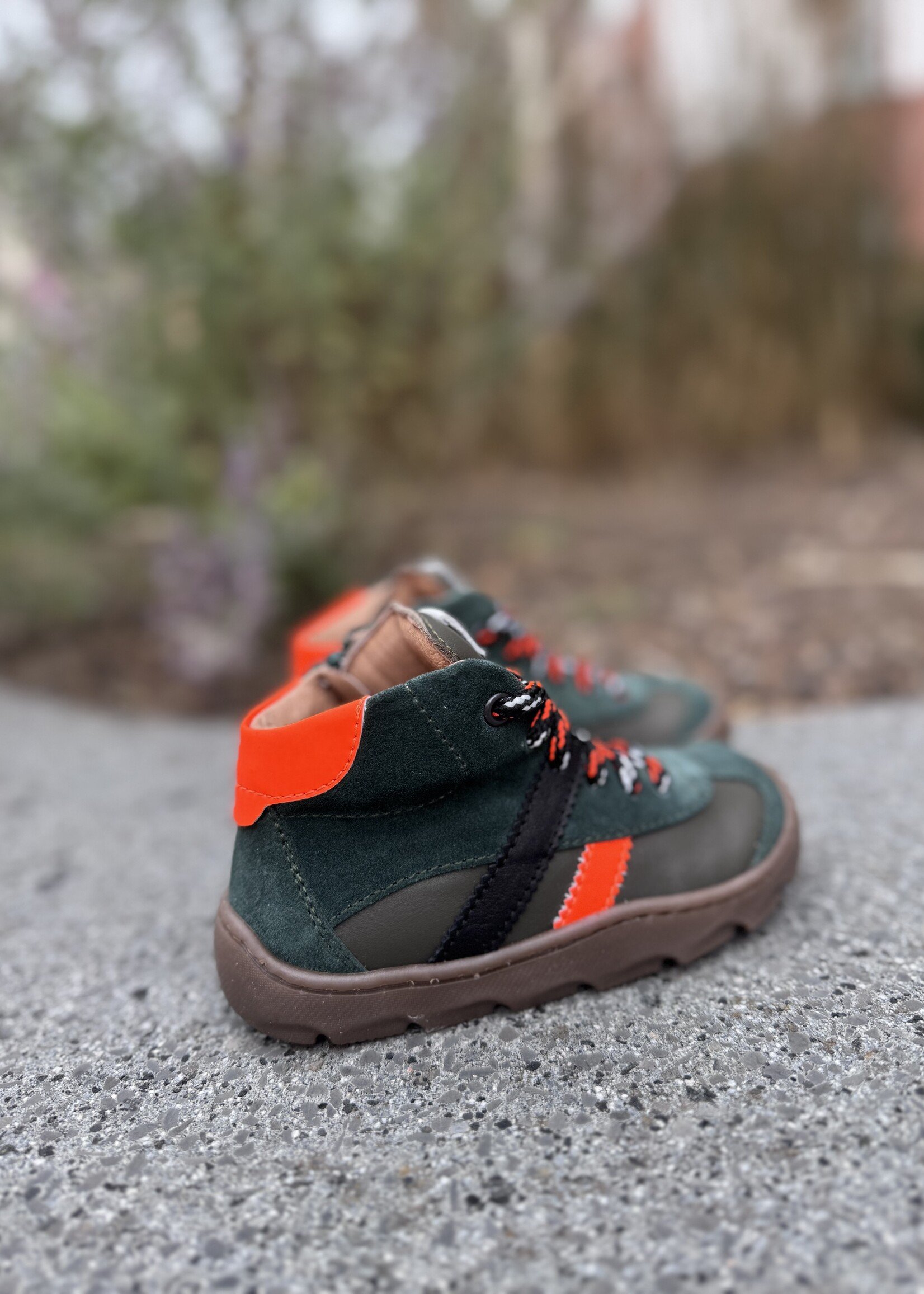 Dianetti 1672 hoge sneaker groen oranje