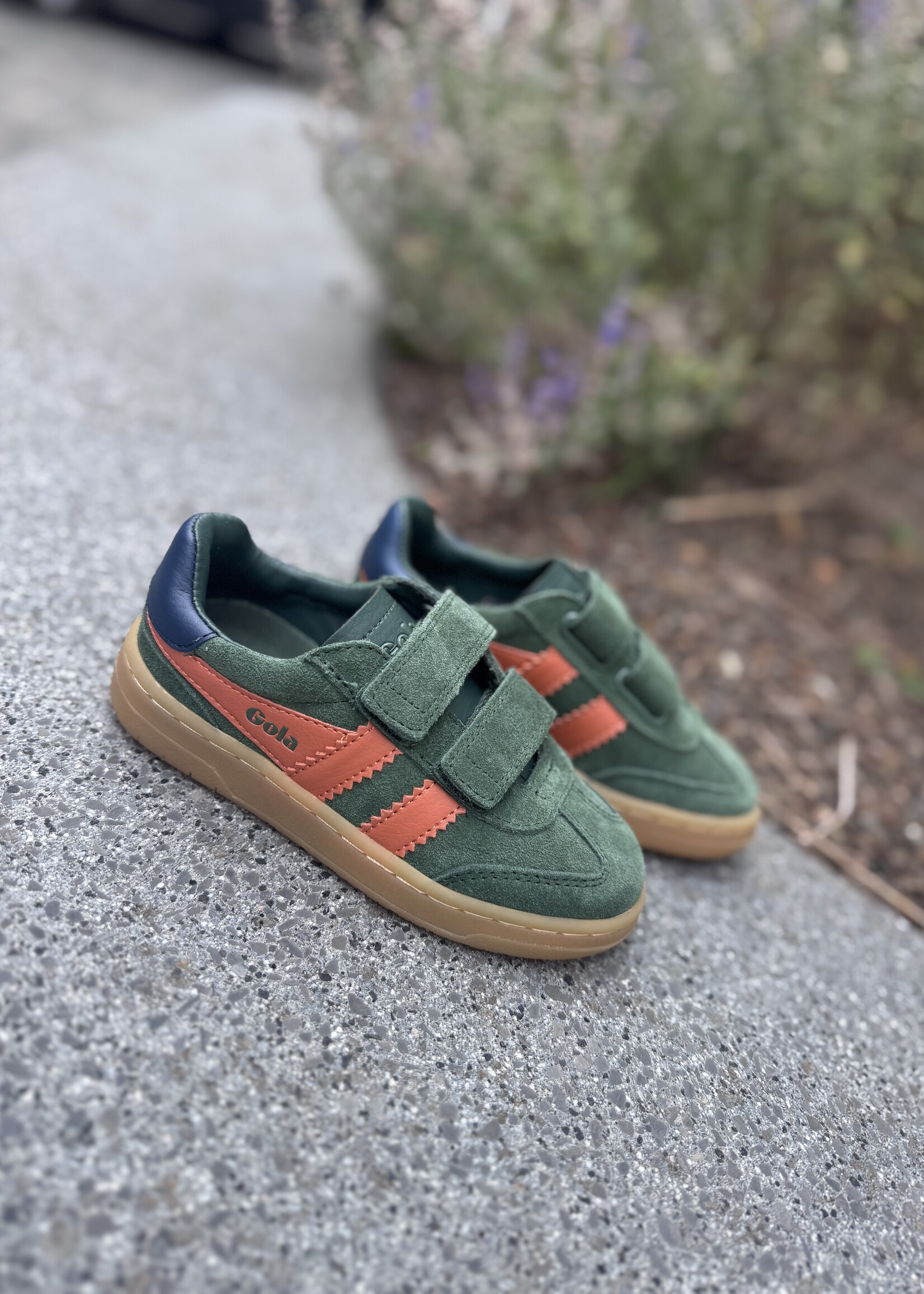 Gola viper strap trainer evergreen / off white / sapphire