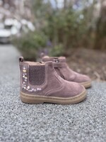 Pom d'api trix jod zip brod velours vieux rose