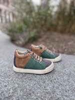 Falcotto Fabron suede anthracite green brown