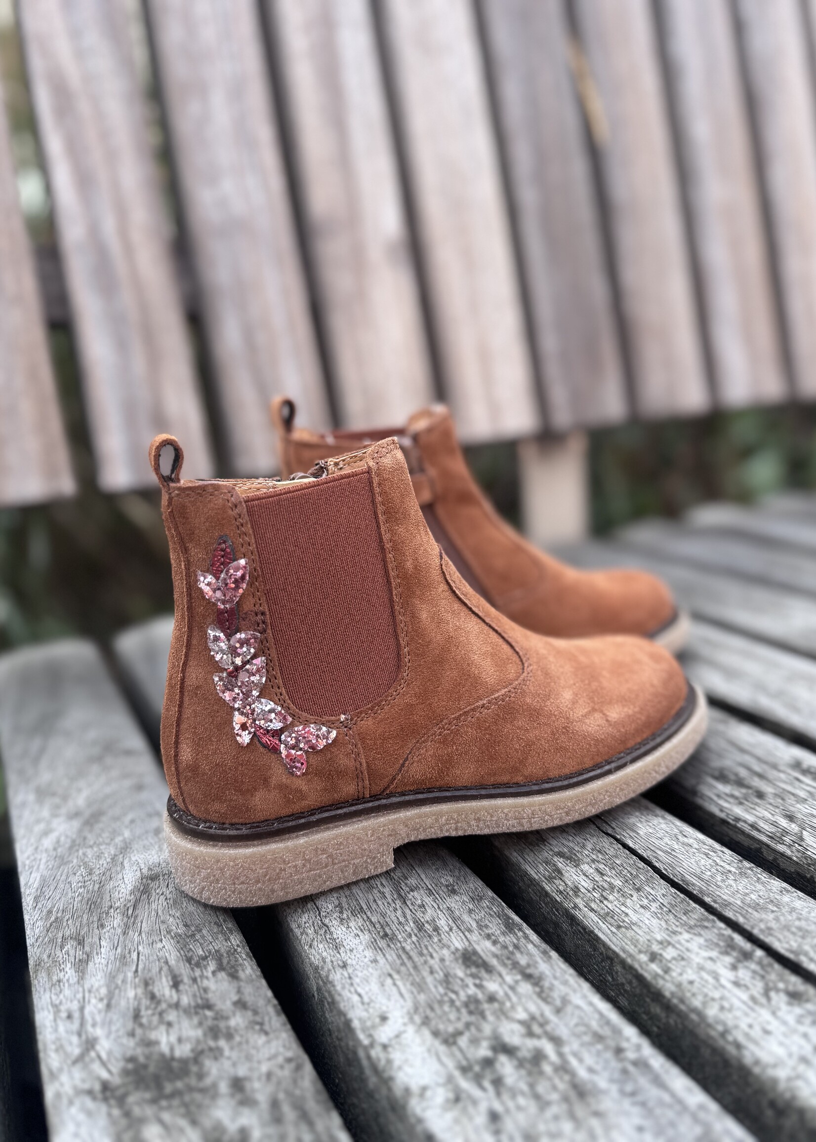 Romagnoli 7407 enkellaarsje velour cuoio