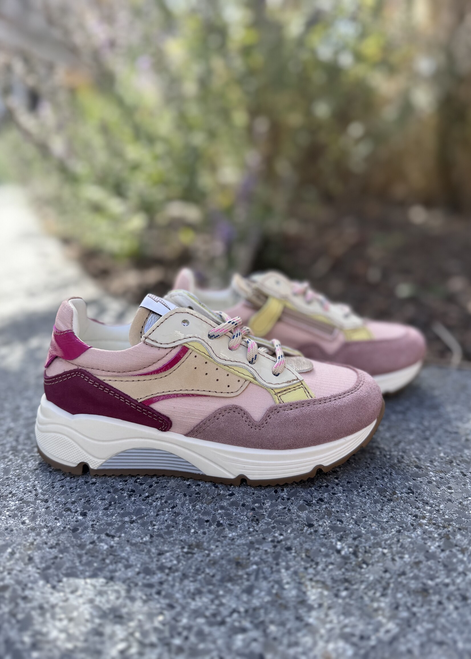 Ocra D365 sneaker roze geel