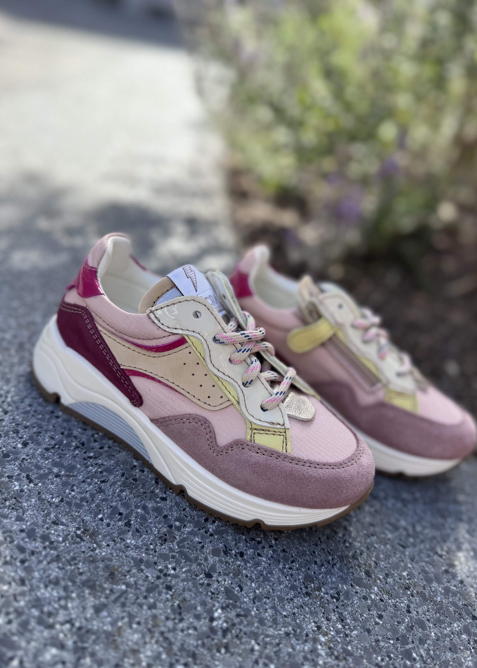 Ocra D365 sneaker roze geel