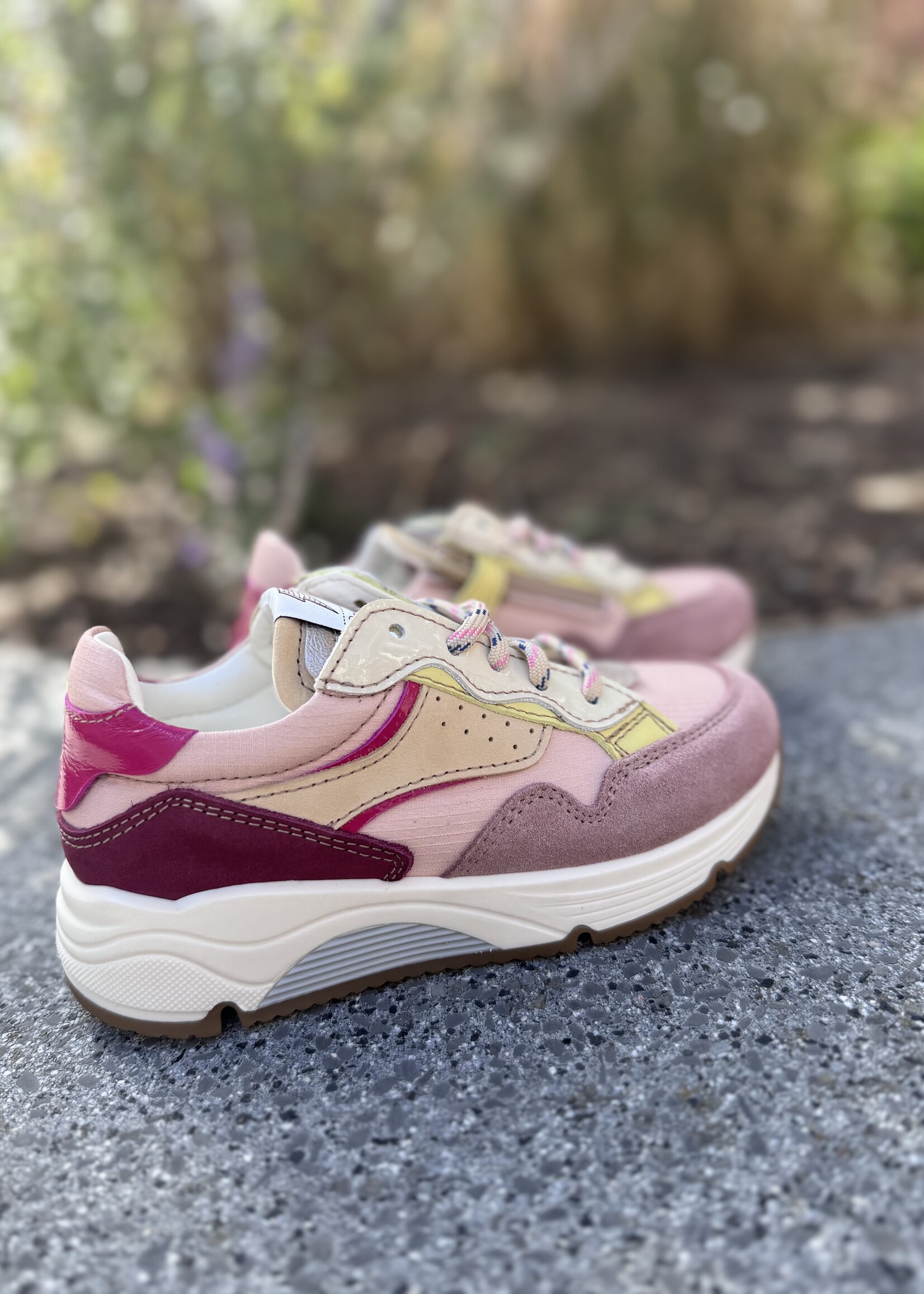 Ocra D365 sneaker roze geel