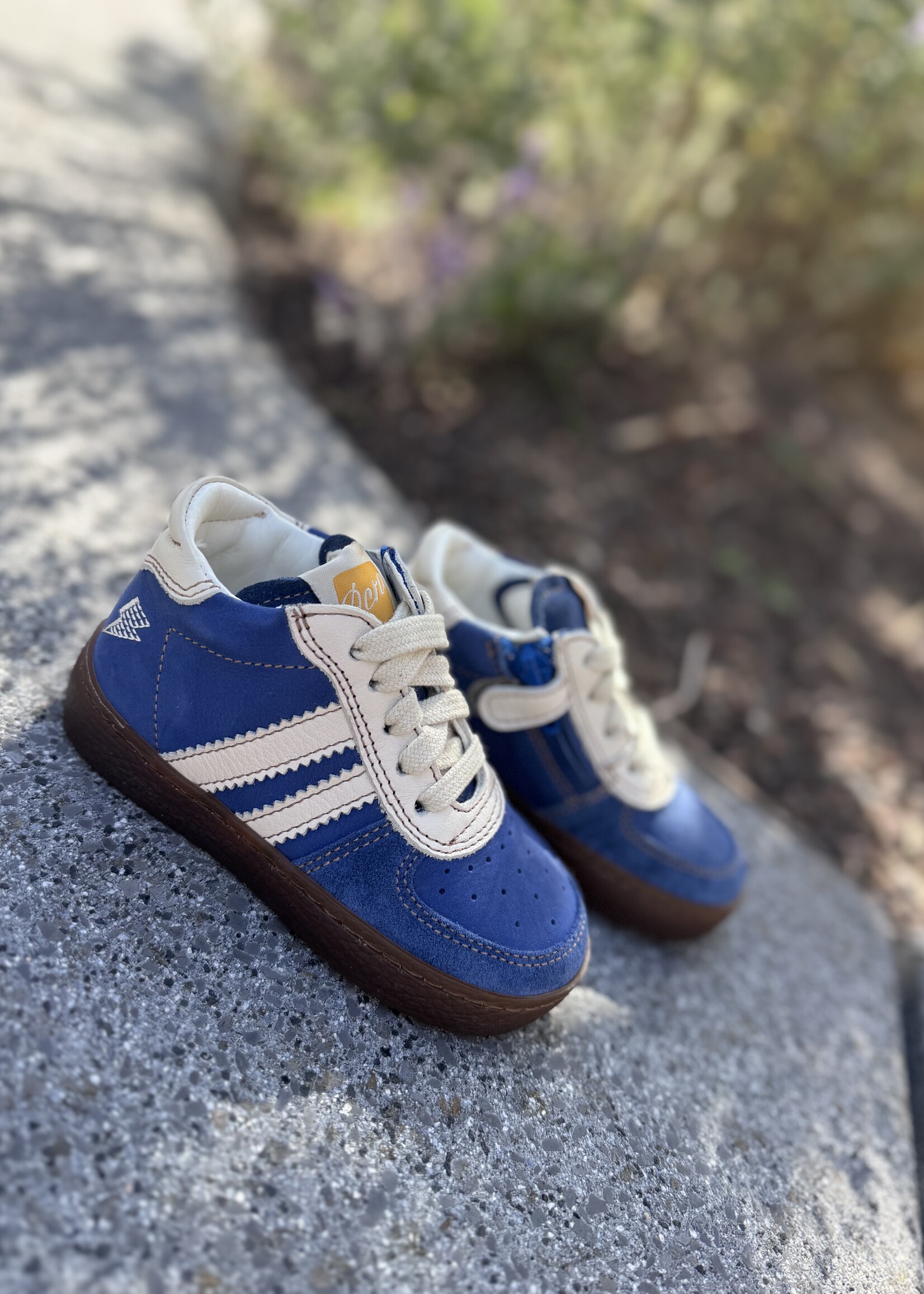 Ocra 131 sneaker blauw / wit