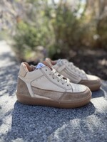 Ocra 976 hoge sneaker beige goud