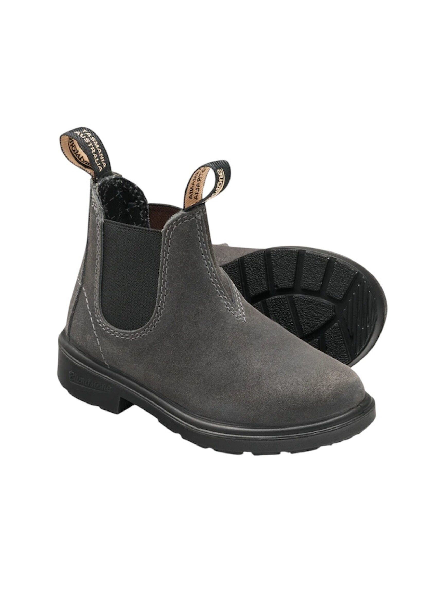 Blundstone 2594 kids waxed suede steel grey