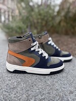 Bana & Co 25234500 hoge sneaker blauw groen oranje
