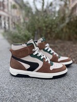 Bana & Co 252345 hoge sneaker cognac groen blauw
