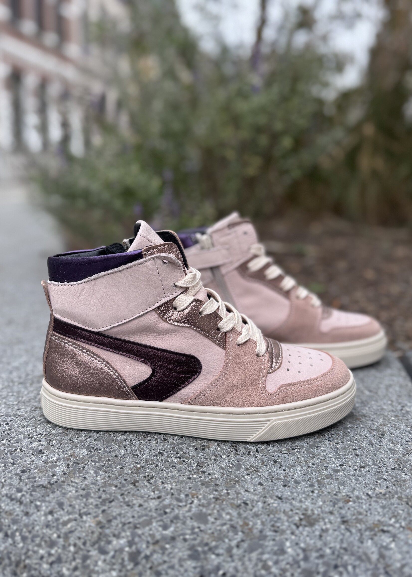 Bana & Co 25234010 hoge sneaker nude