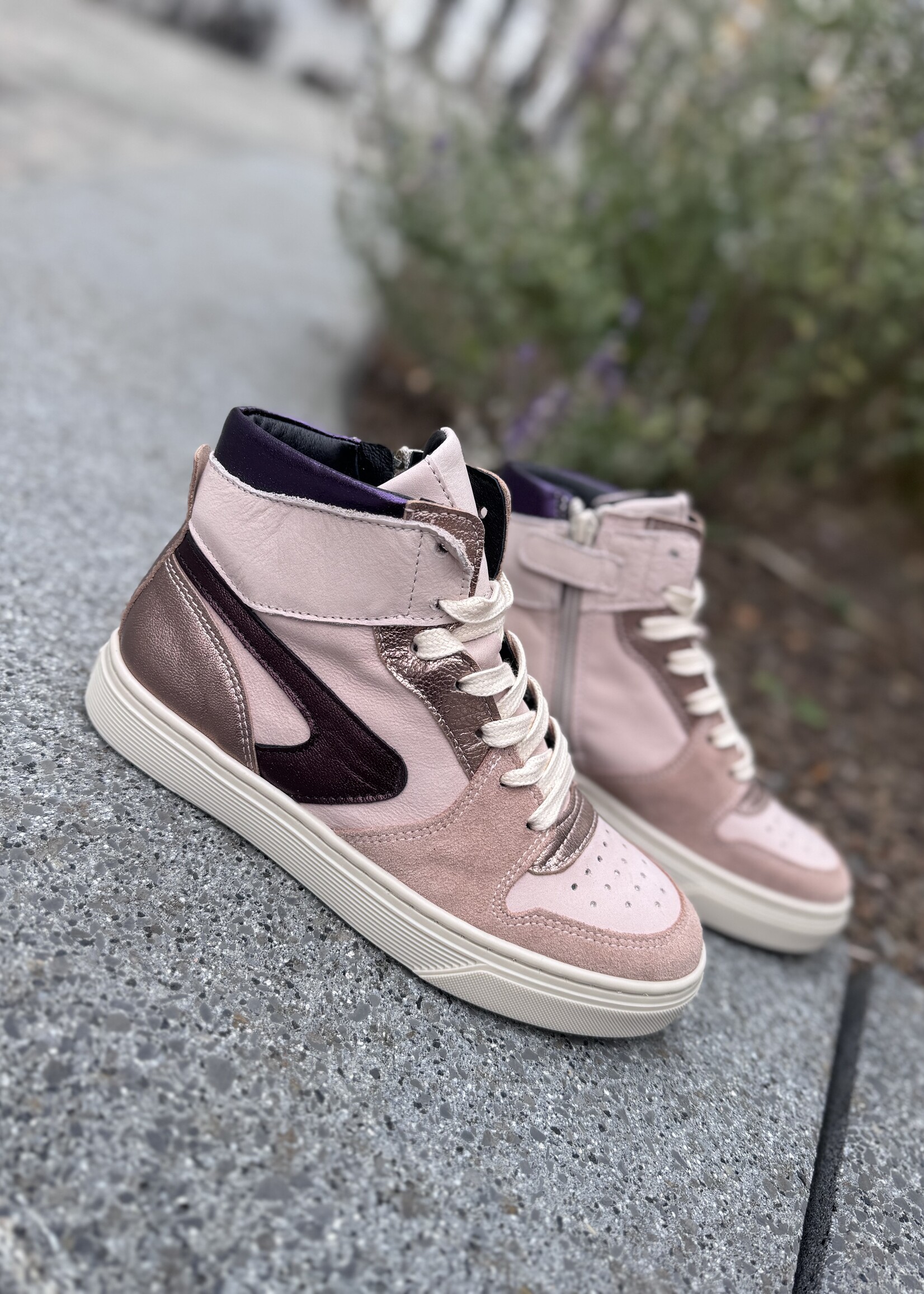 Bana & Co 25234010 hoge sneaker nude