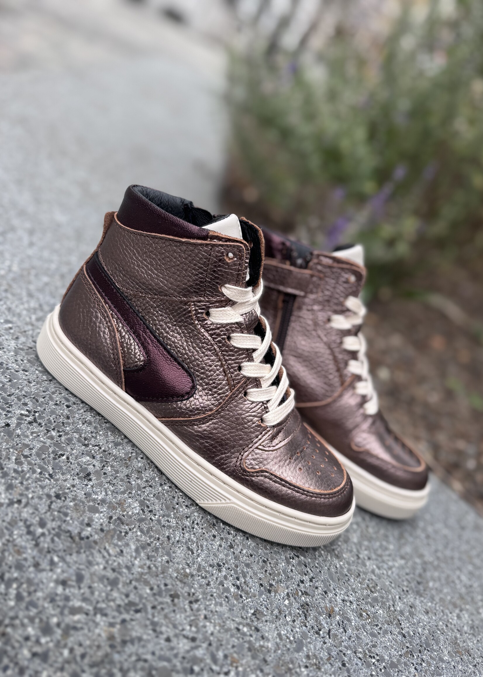 Bana & Co 25234015 hoge sneaker bronze