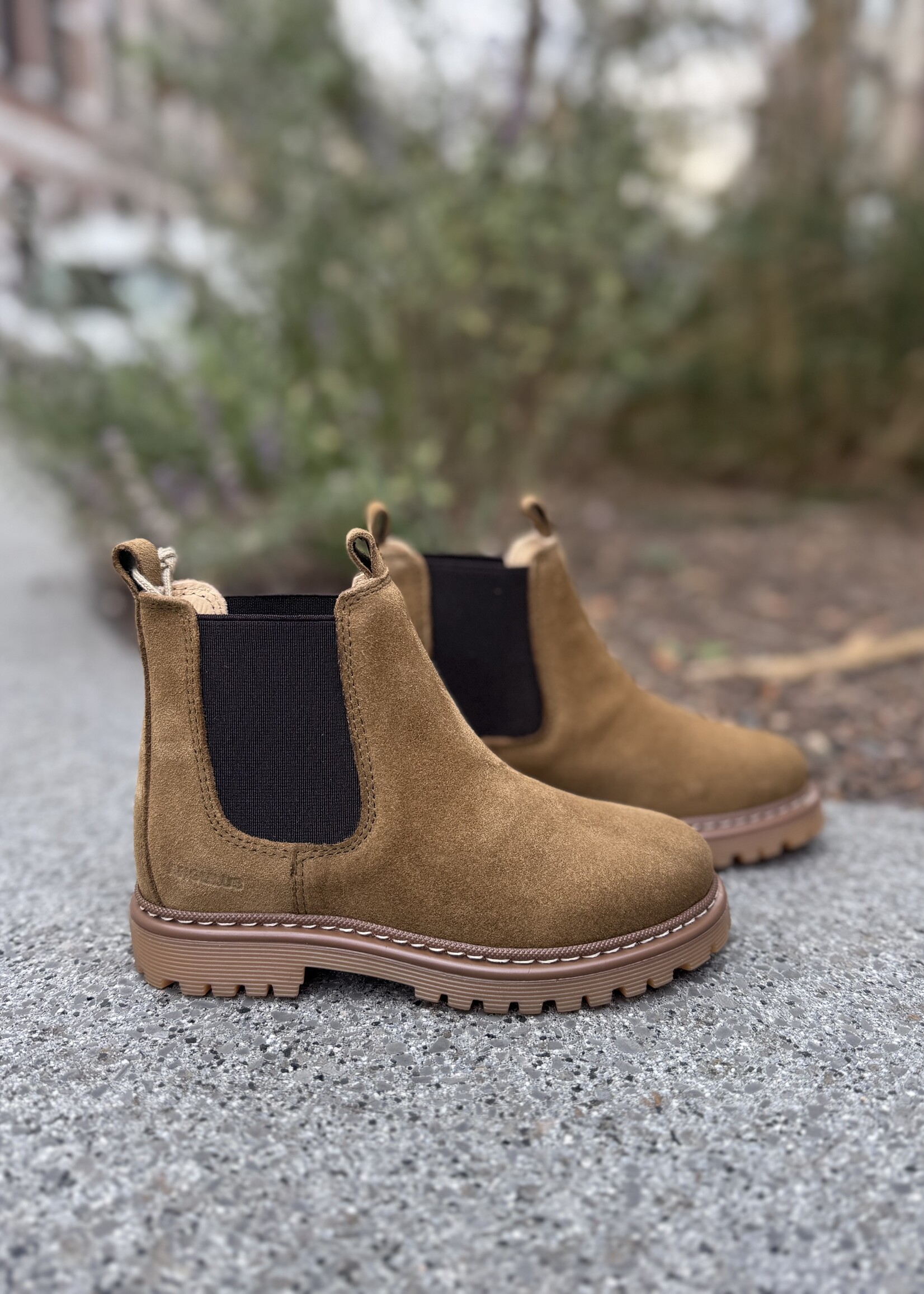 Angulus 2192-401 chunky chelsea boot mustard brown