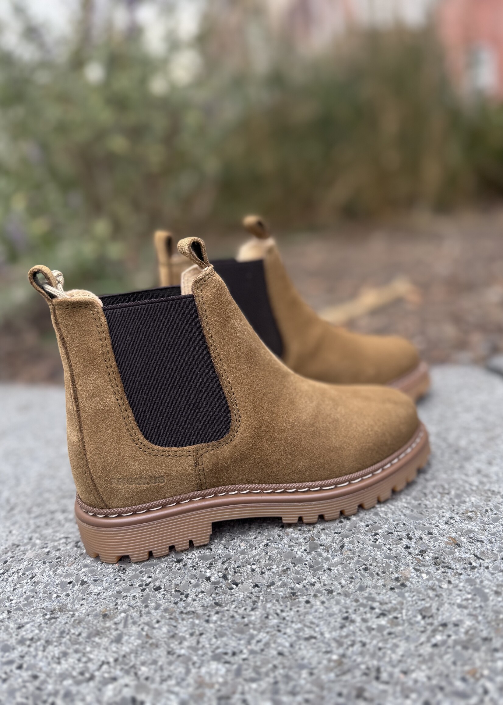 Angulus 2192-401 chunky chelsea boot mustard brown