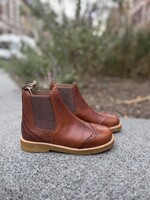 Angulus 6185-202 chelsea boot brogue cognac/cognac