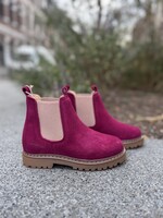 Angulus 2192-401 chunky chelsea boot berry rose elastic