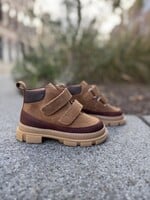 Angulus 3420-102 mid-cut sneaker velcro cognac