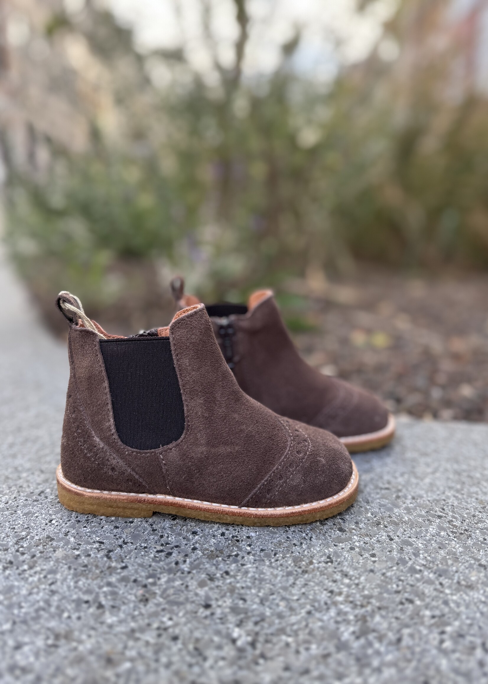 Angulus 6186-102 chelsea boot dark taupe/brown