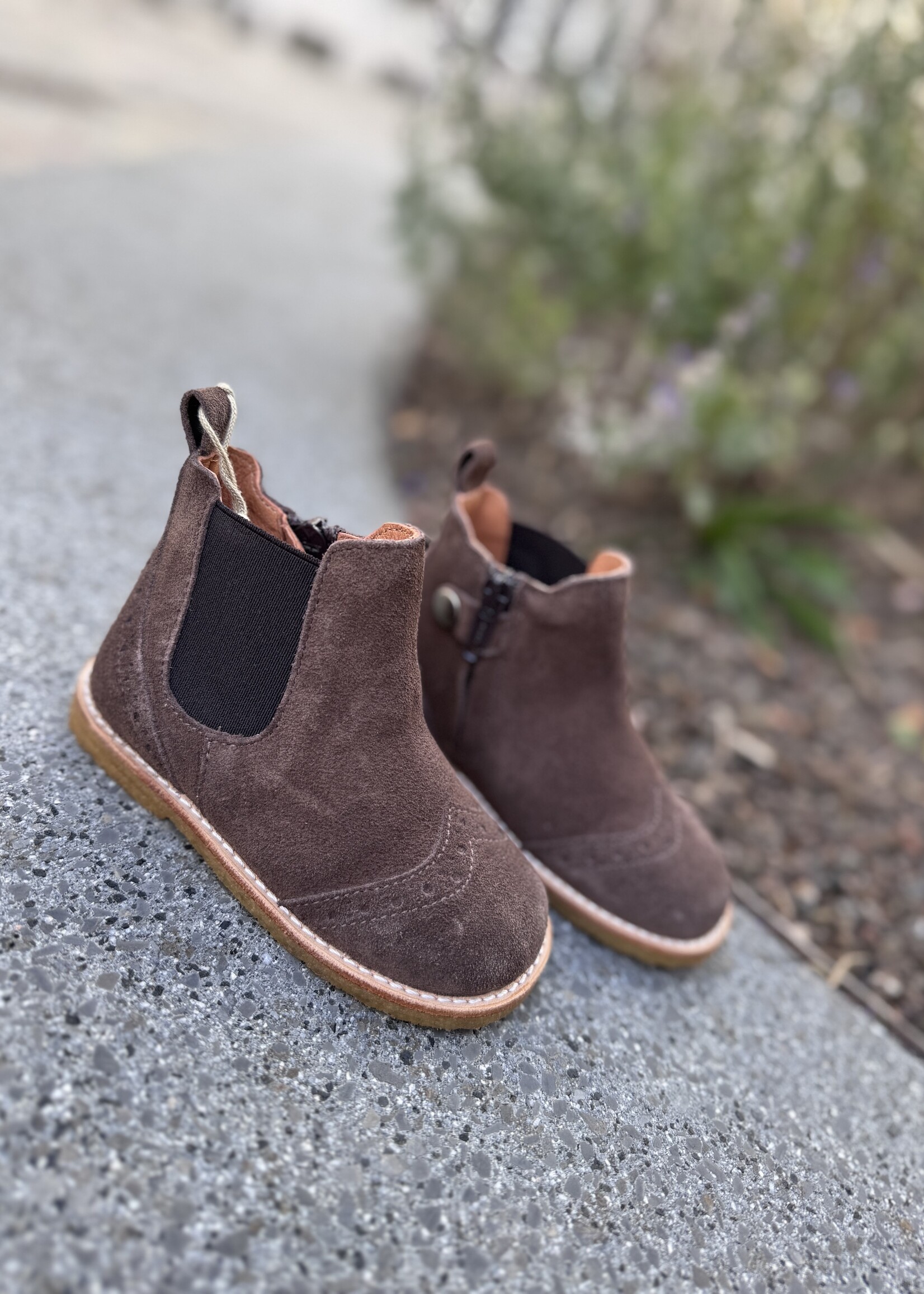 Angulus 6186-102 chelsea boot dark taupe/brown