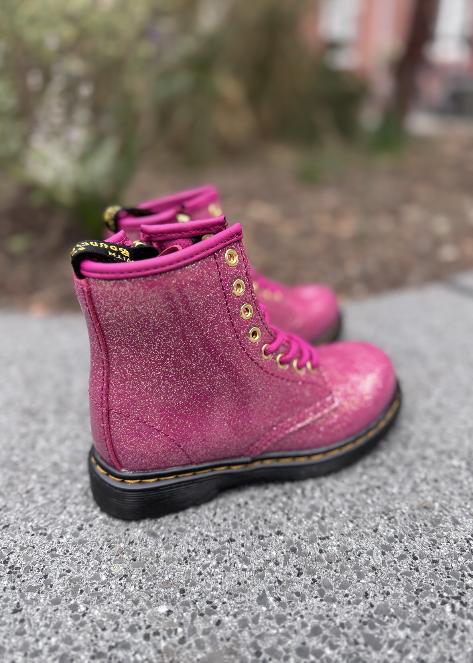 Dr Martens 1460 fuchsia + silver + gold