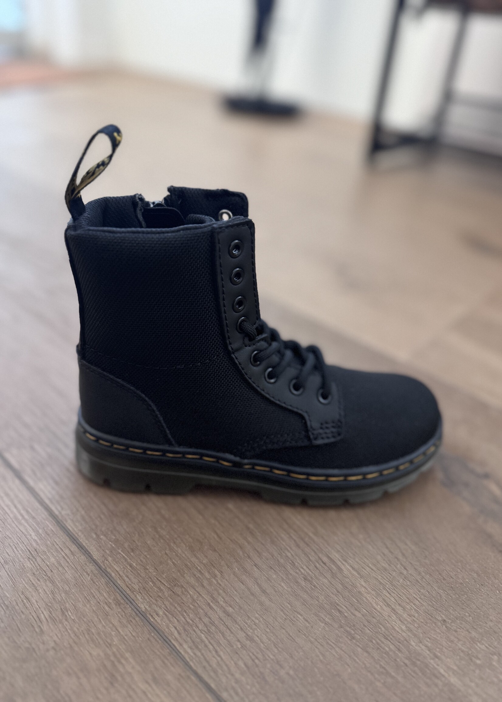 Dr Martens Combs black extra tough poly rubbery