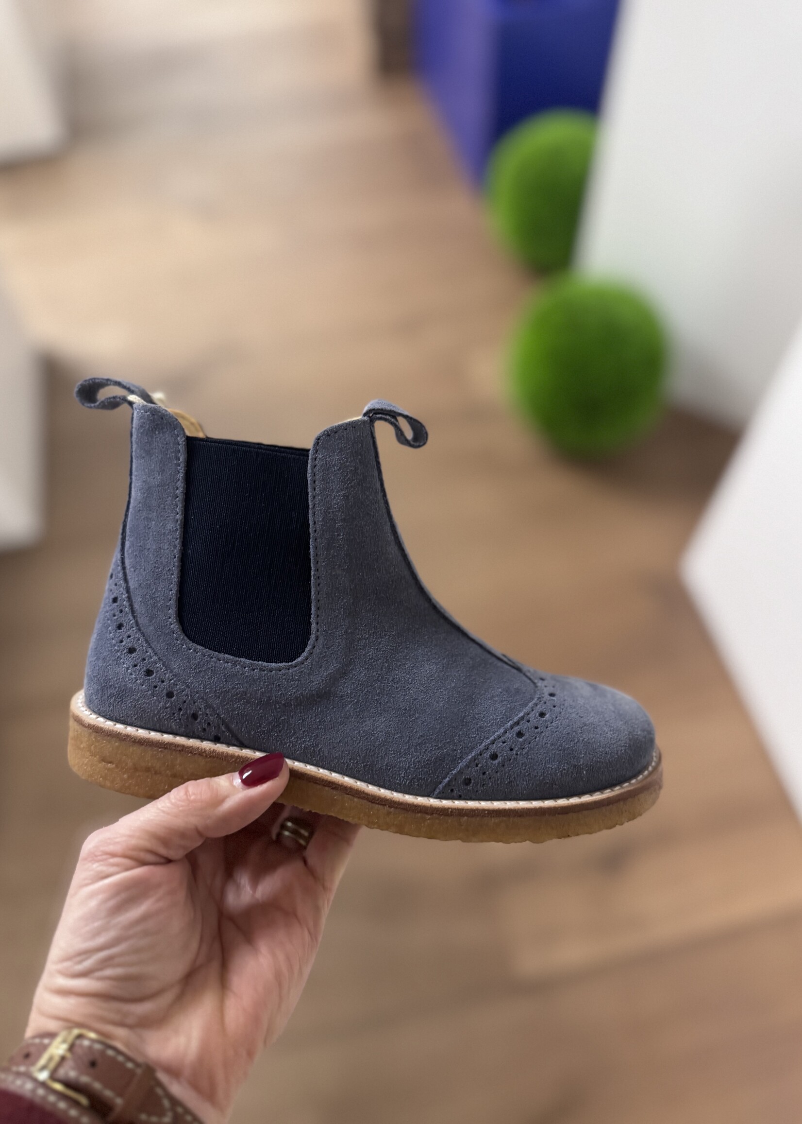 Angulus 6320-203 chelsea boot blue fog/navy