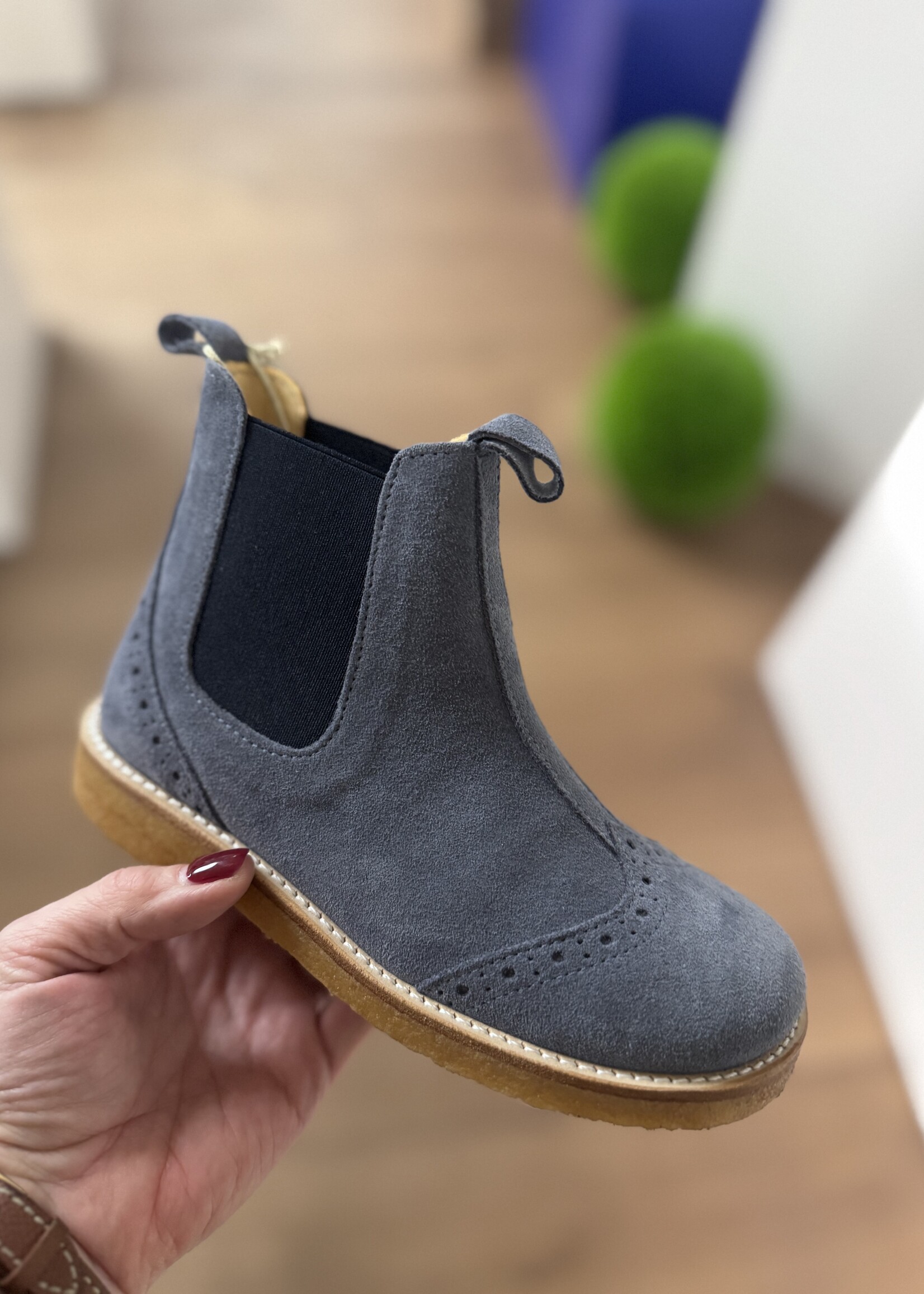 Angulus 6320-203 chelsea boot blue fog/navy