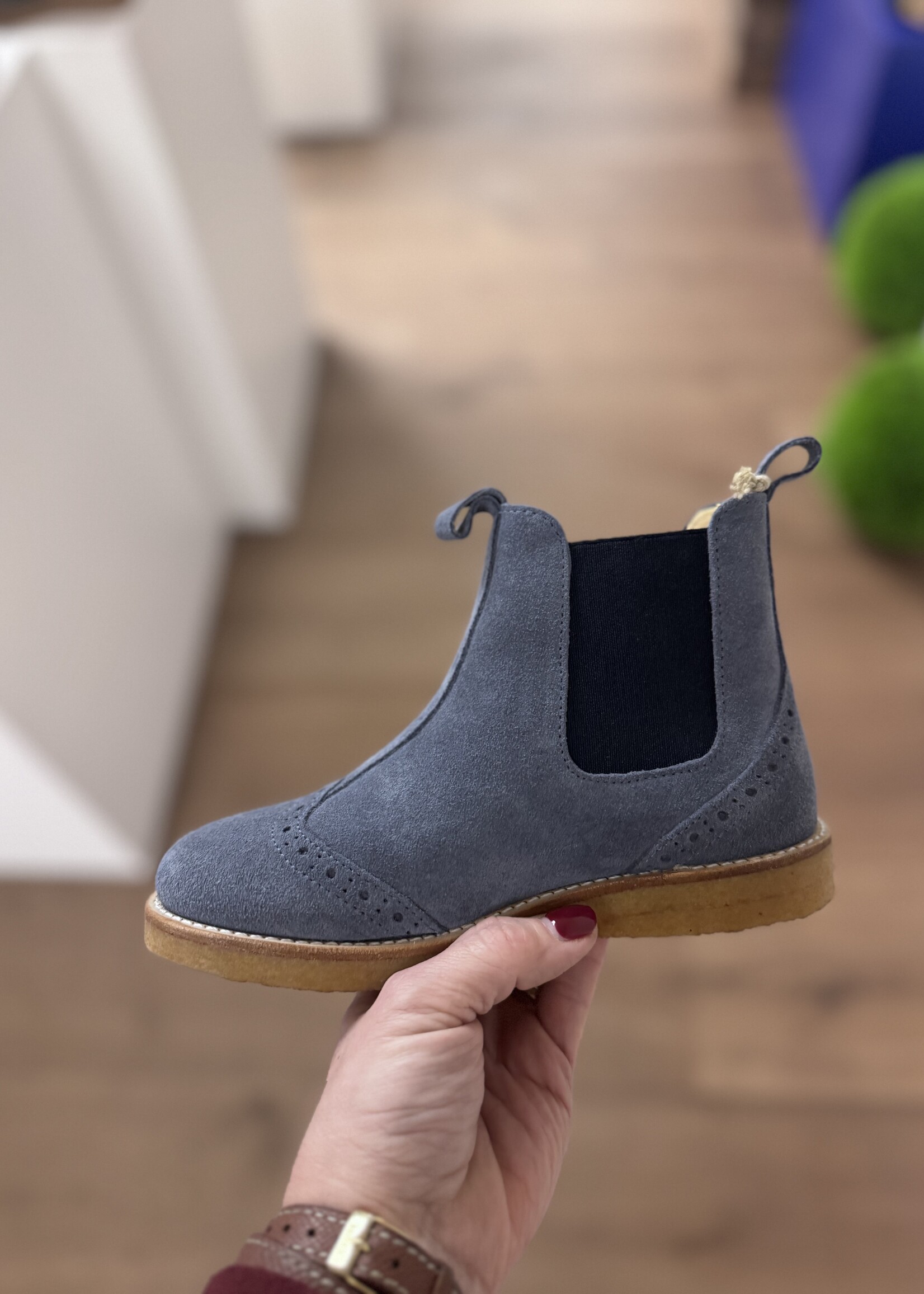 Angulus 6320-203 chelsea boot blue fog/navy