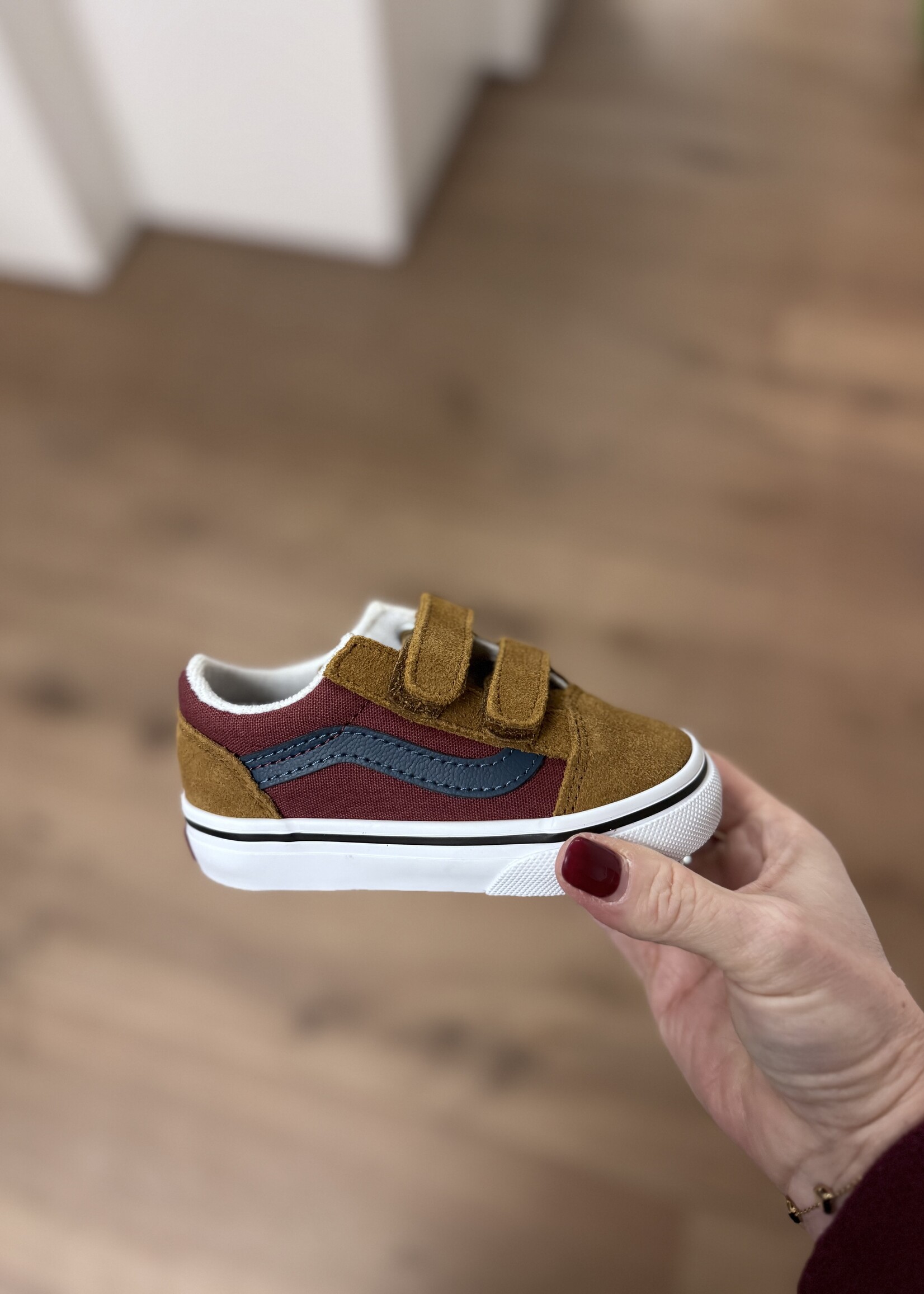 Vans old skool color block multi / true white